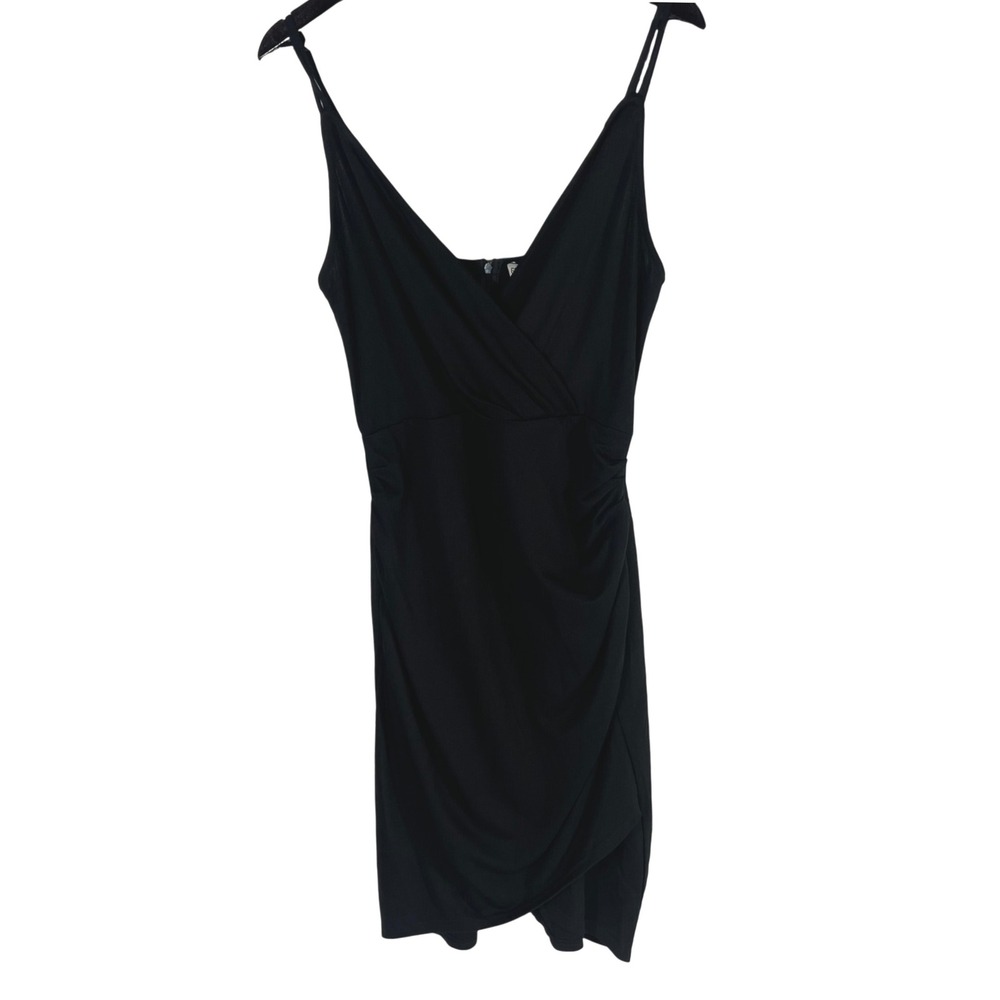Grace Karin Women's Black Sleeveless Draped V-Neck Cocktail Party Dress L NYE